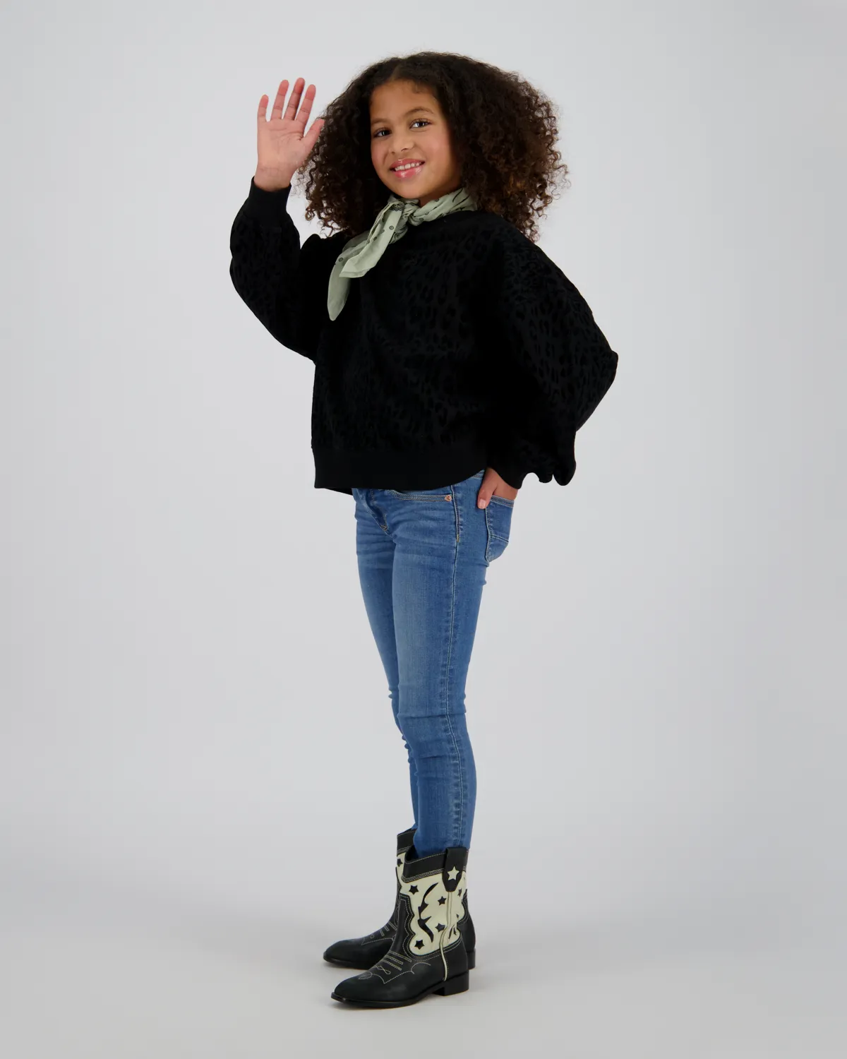 Mädchen Sweatshirt Niza | Schwarz