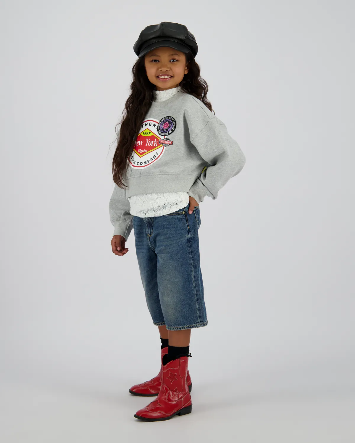 Mädchen Sweatshirt Nomire | Grau