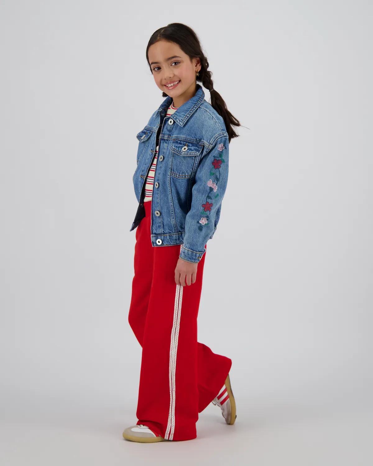 Mädchen Wide leg Hose Sonita | Rot