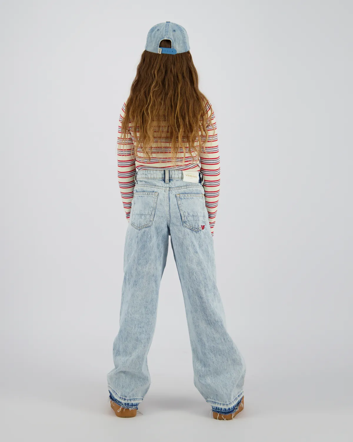 Mädchen Extra wide leg Jeans Cassie Seam | Blau