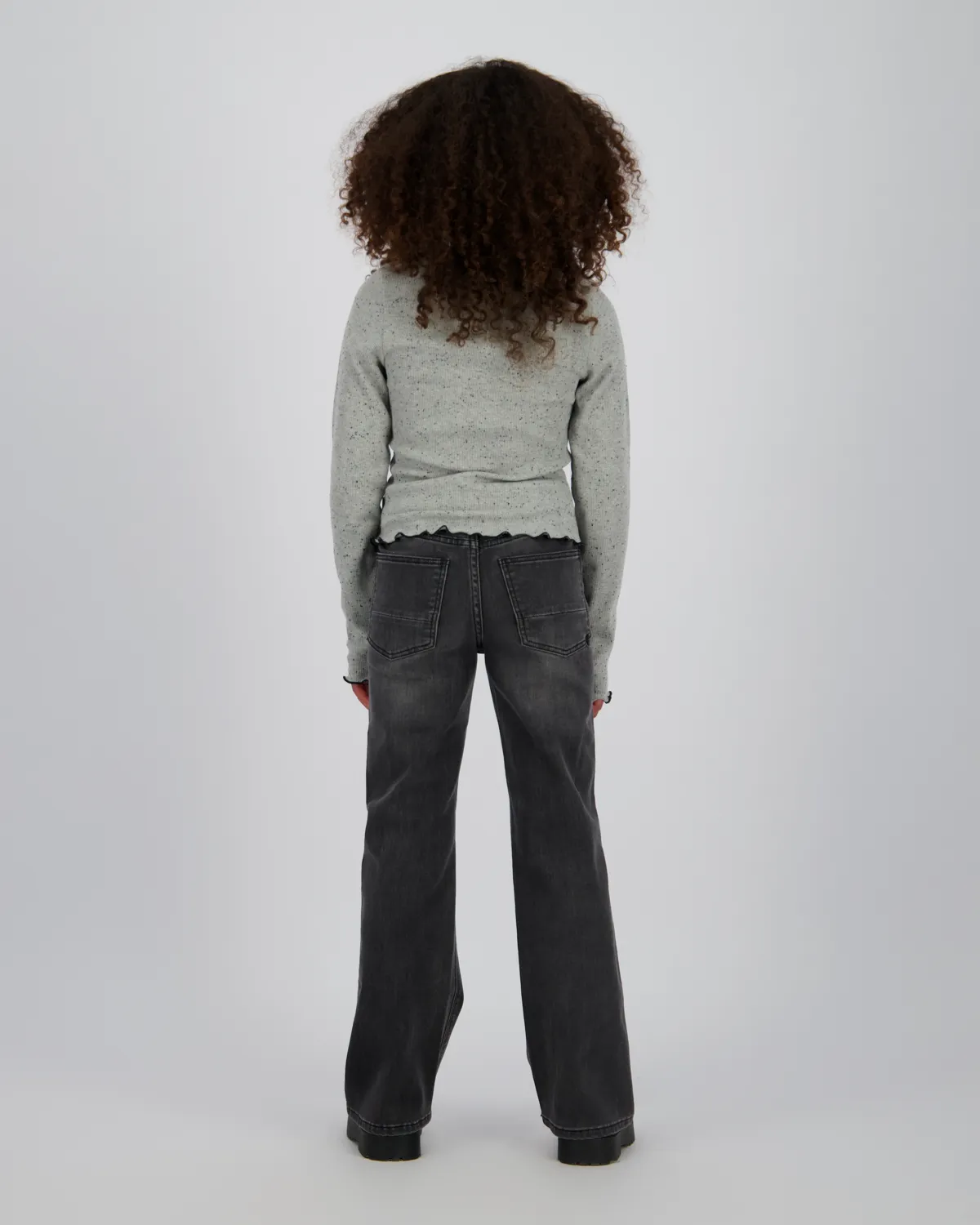 Mädchen Straight flare Jeans Claire | Grau