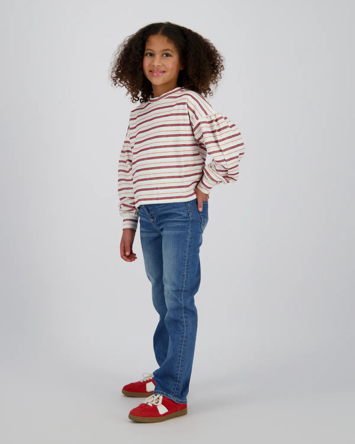 Mädchen Straight Jeans Crystel | Blau
