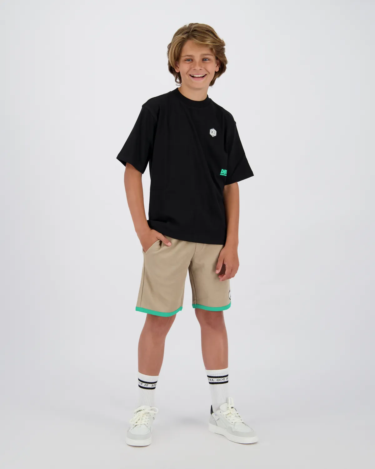 Jungen Oversized T-shirt Hack | Schwarz