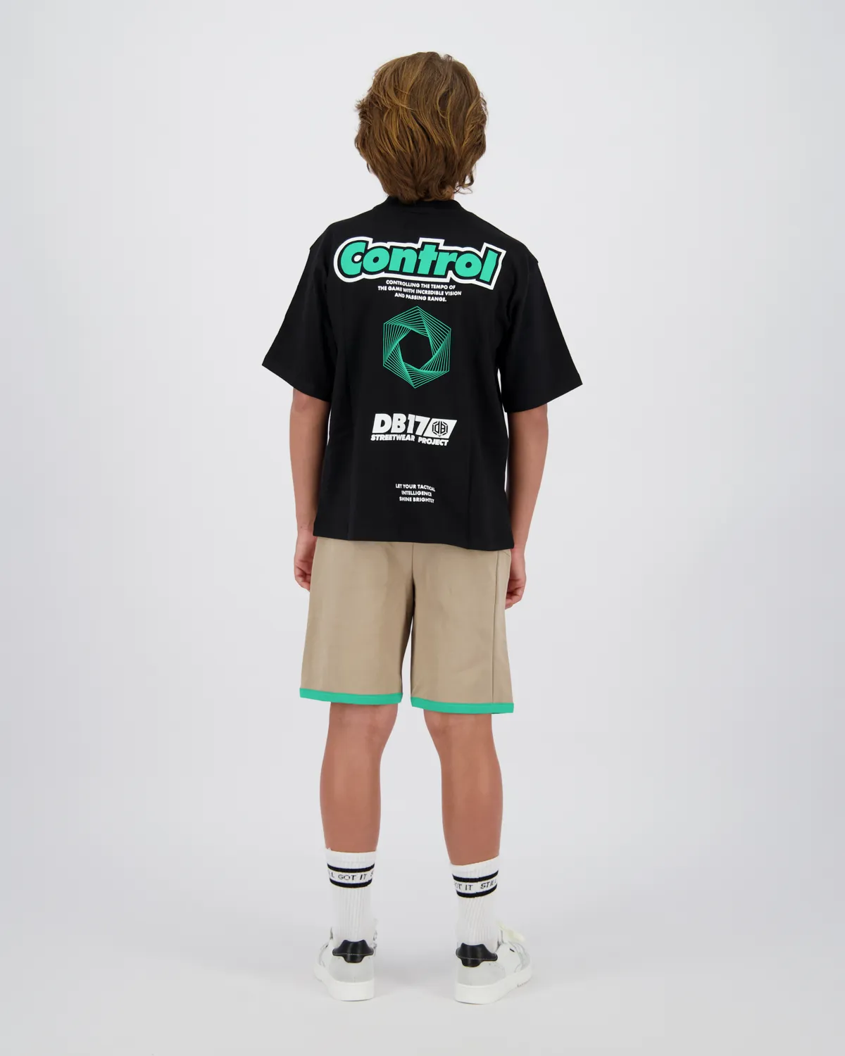Jungen Oversized T-shirt Hack | Schwarz