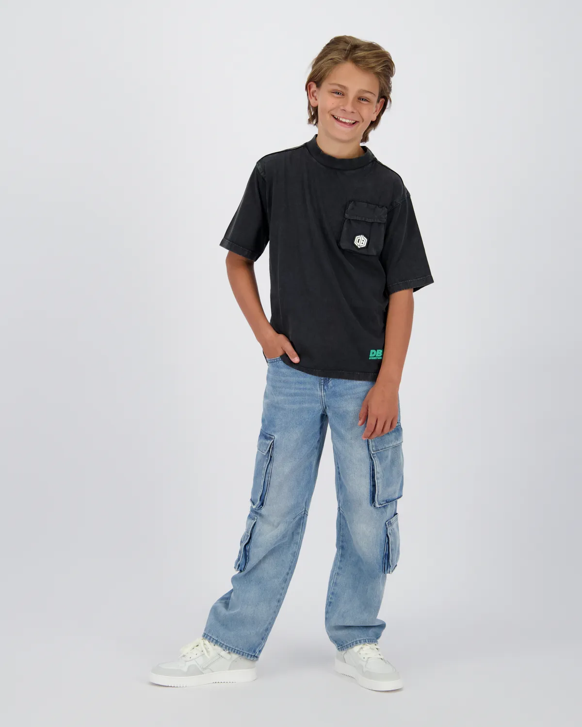 Jungen Oversized T-shirt Hacid | Schwarz