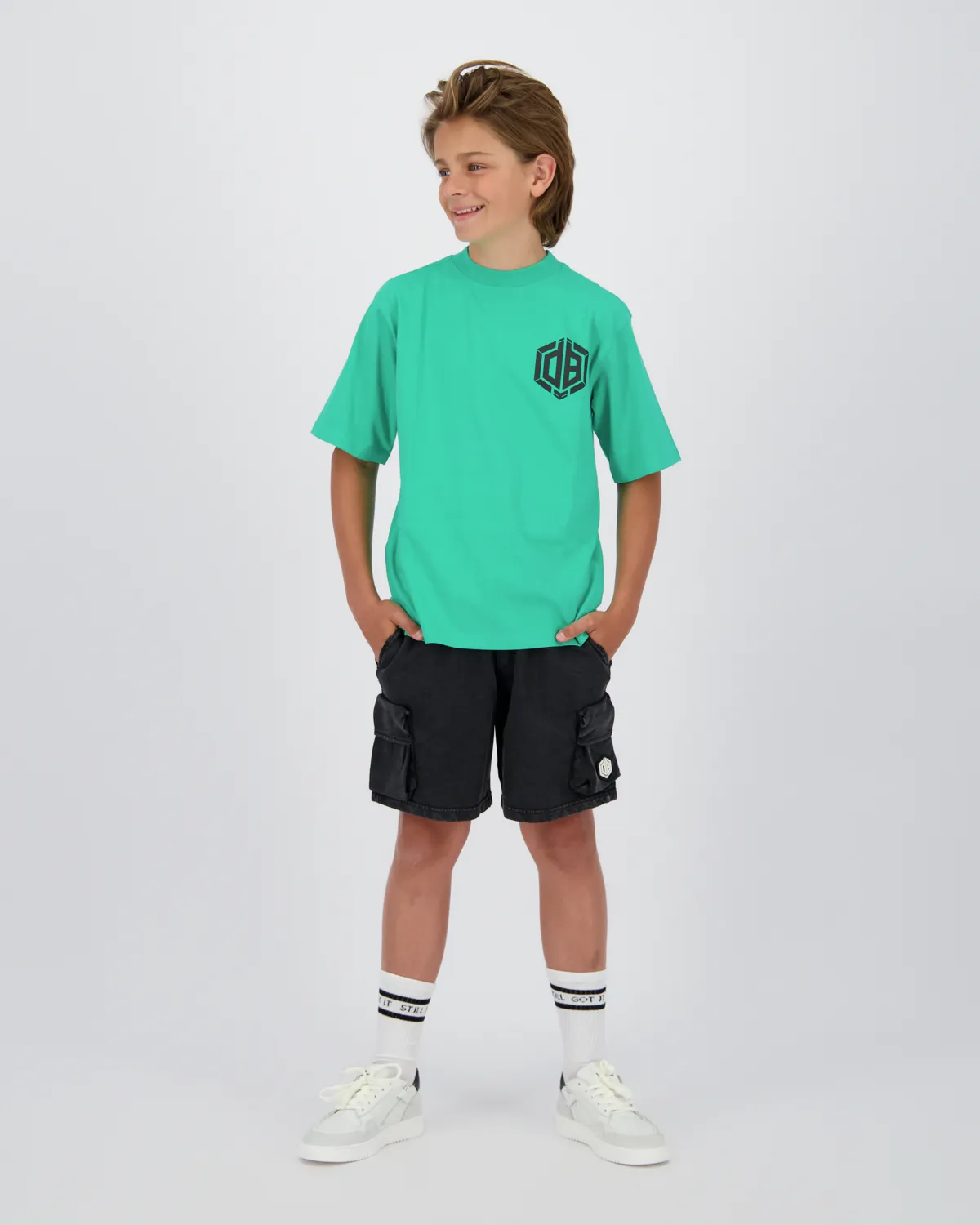 Jungen Oversized T-shirt Hox | Grün
