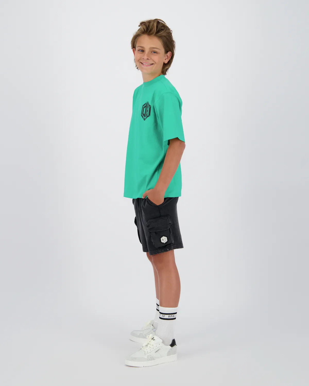 Jungen Oversized T-shirt Hox | Grün