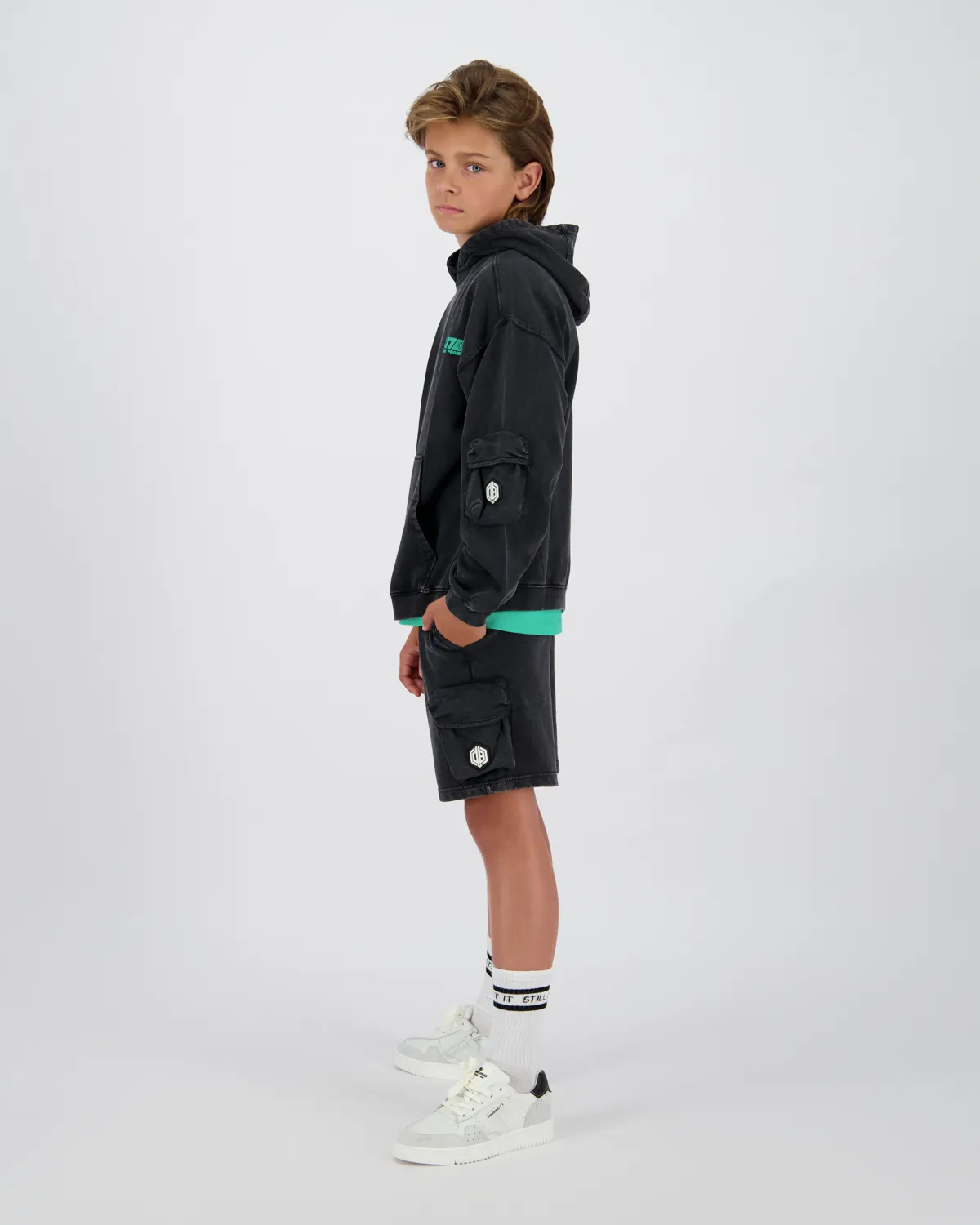 Jungen Oversized Sweater Mocco | Schwarz