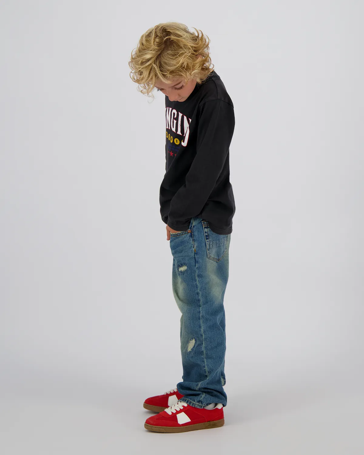 Jungen T-shirt Jacey | Schwarz