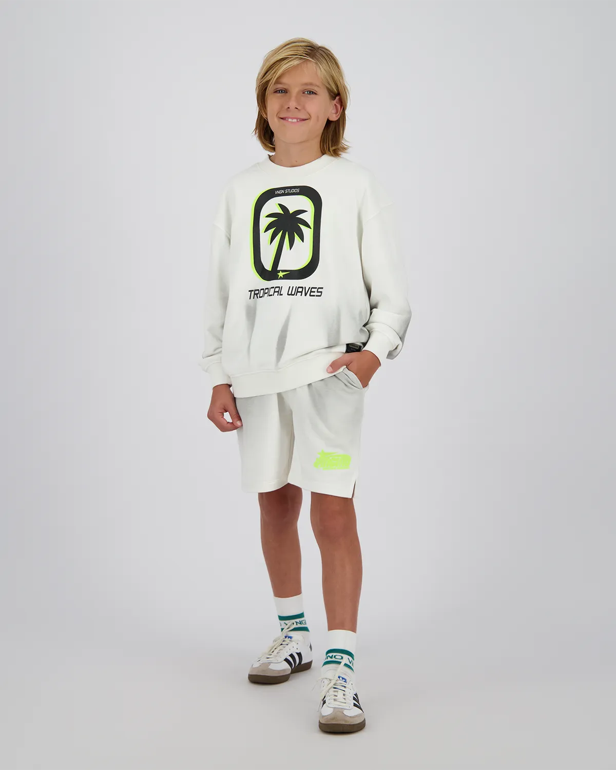 Jungen Oversized Sweater Nori | Grau