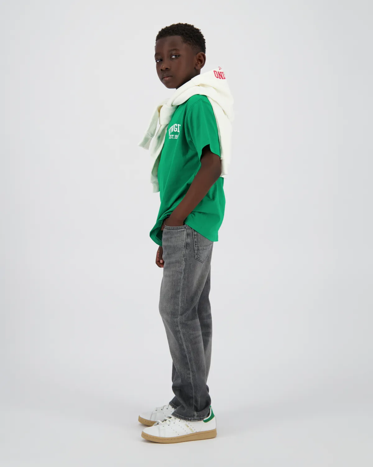 Jungen Relaxed Jeans Geraldo | Grau