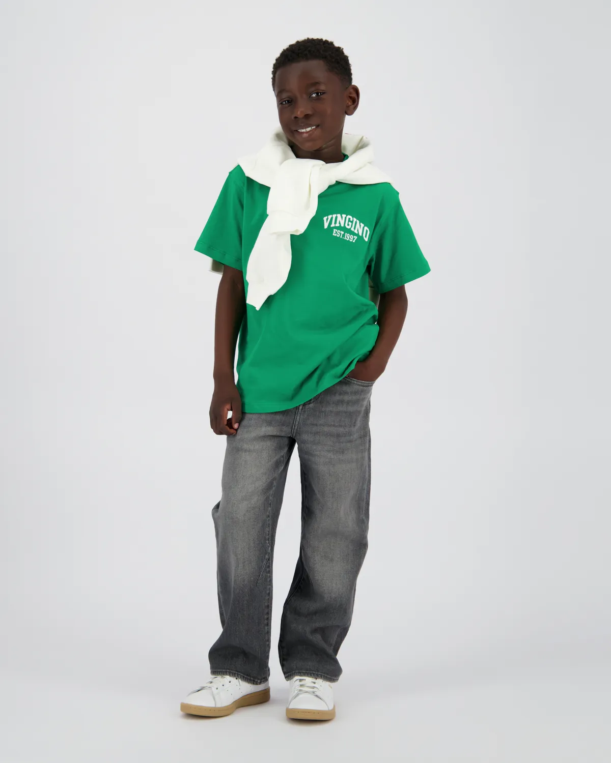 Jungen Relaxed Jeans Geraldo | Grau
