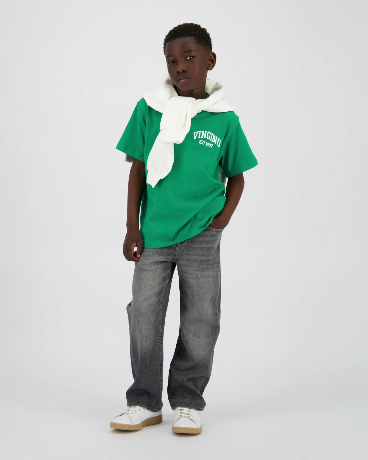 Jungen Relaxed Jeans Geraldo | Grau