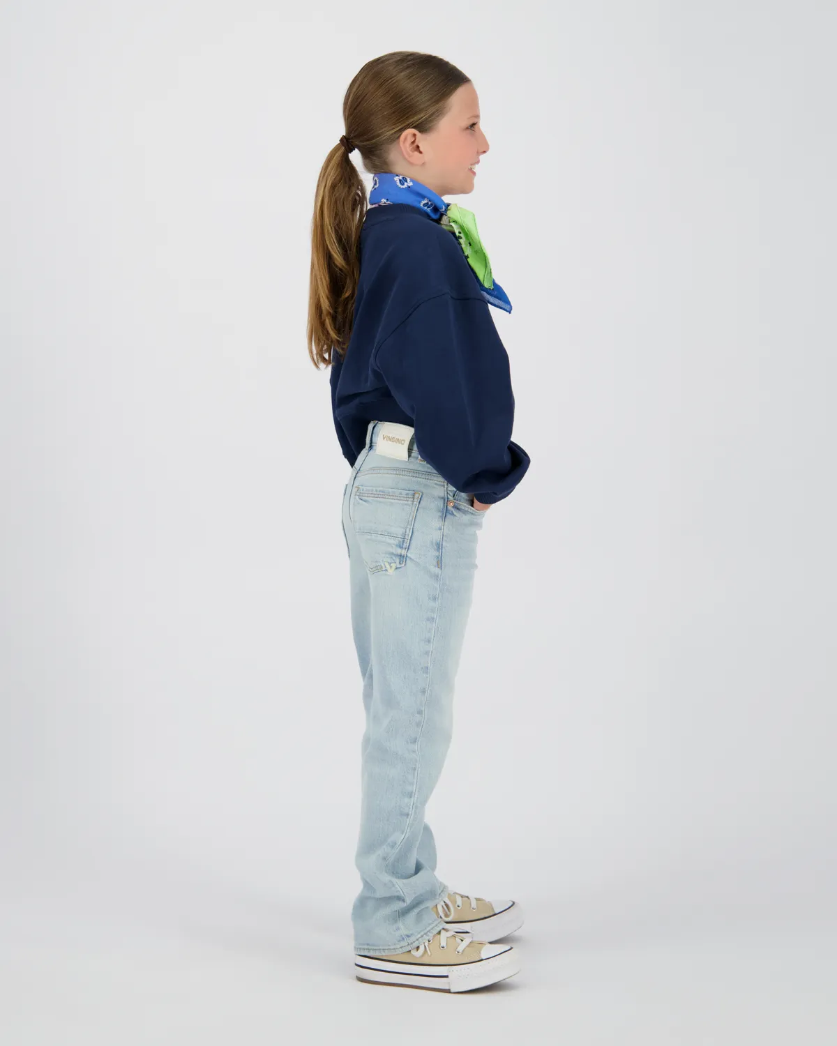 Mädchen Straight Jeans Clara | Blau