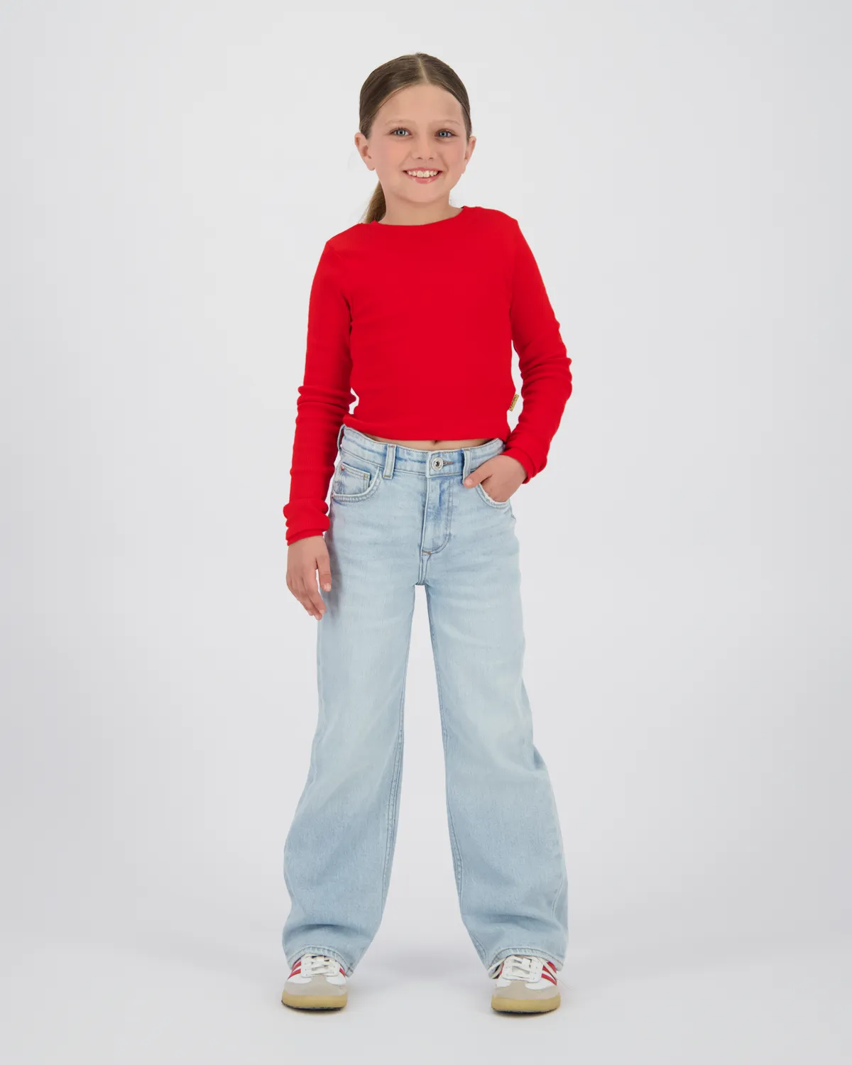 Mädchen Wide leg Jeans Cecile | Blau