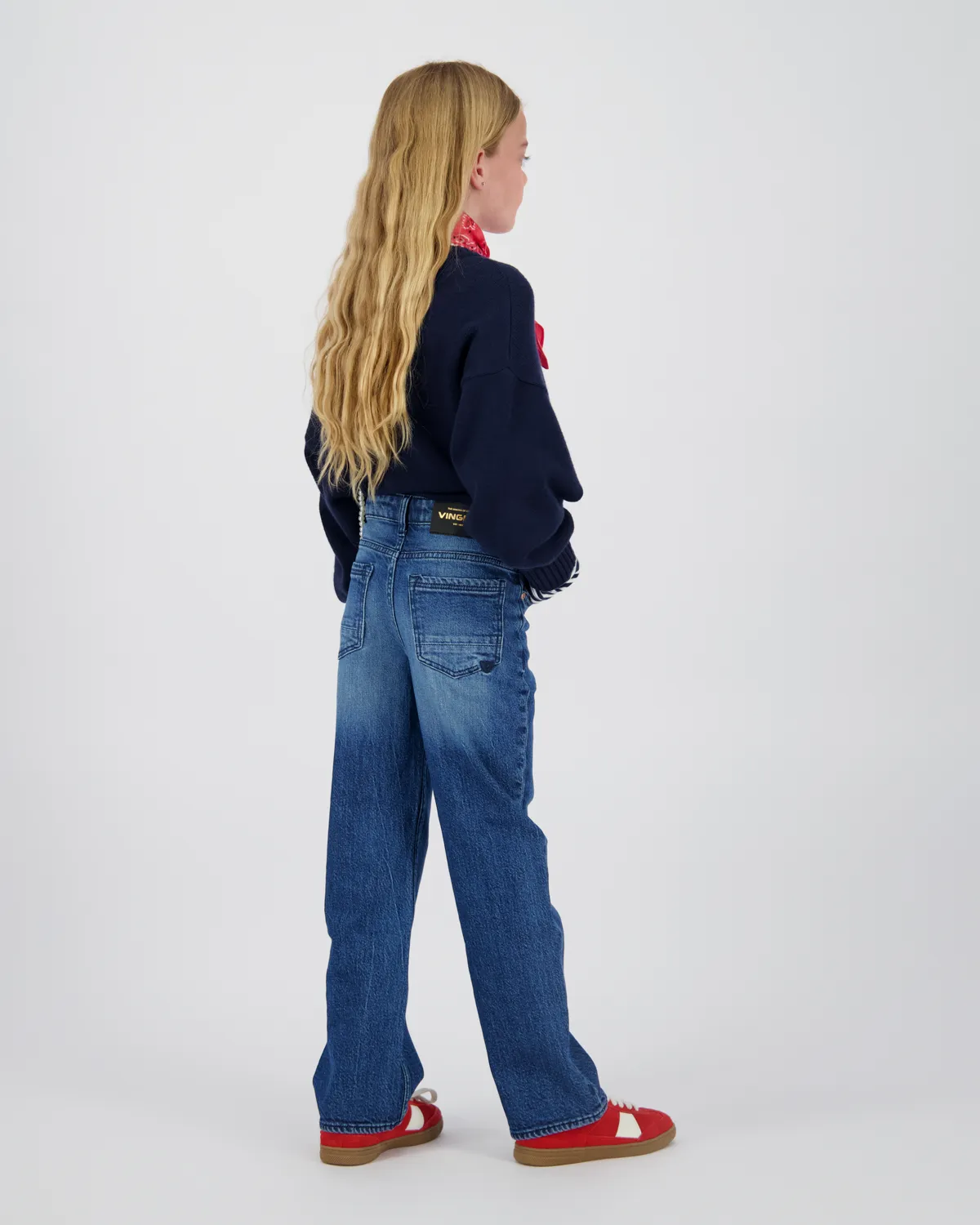 Mädchen Wide leg Jeans Cecile | Blau