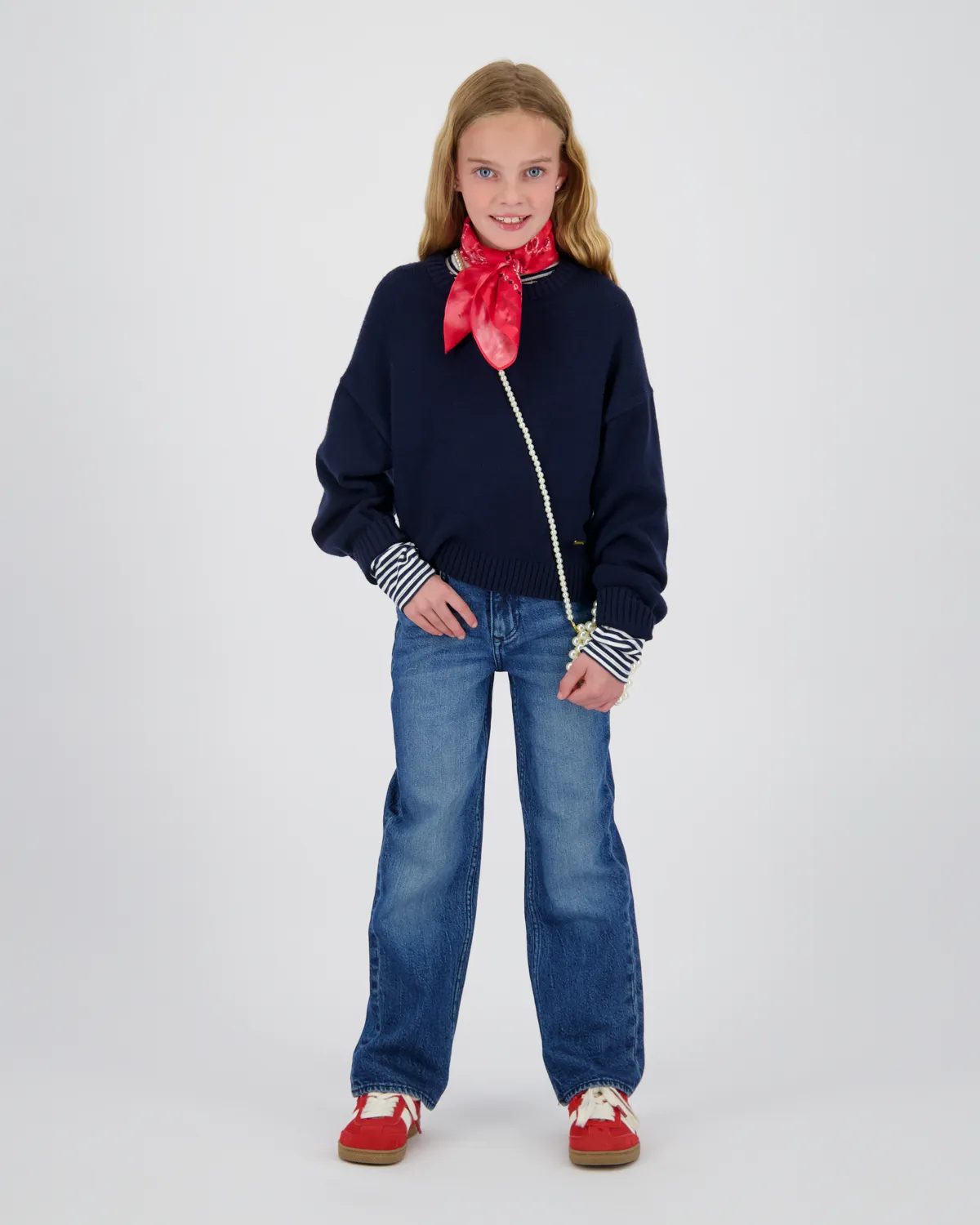 Mädchen Wide leg Jeans Cecile | Blau