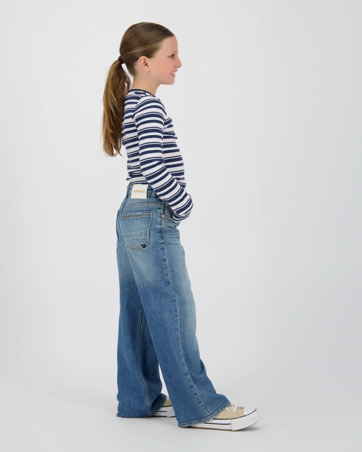 Mädchen Extra wide leg Jeans Carlice | Blau