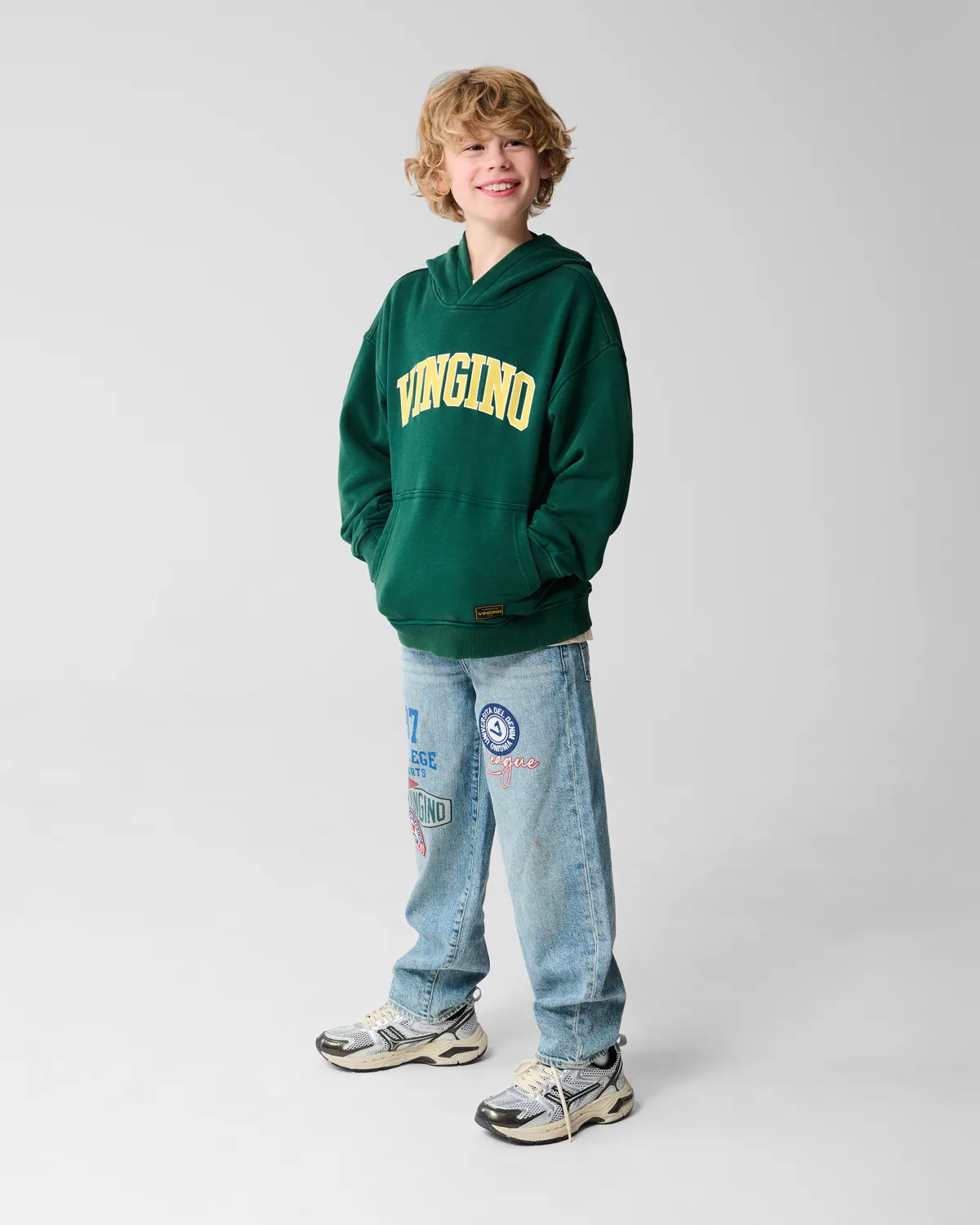 Jungen Oversized Sweatshirt Nurio | Grün