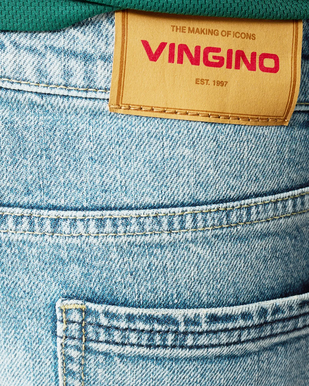 Jungen Baggy Jeans Karter badge | Blau