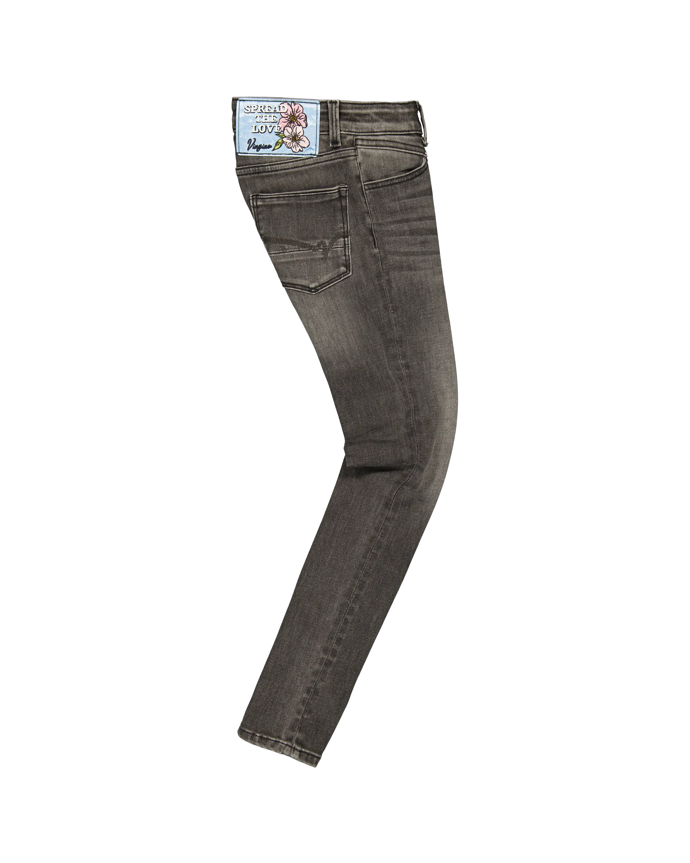 Mädchen Super Skinny Jeans Belize Yoke | Grau