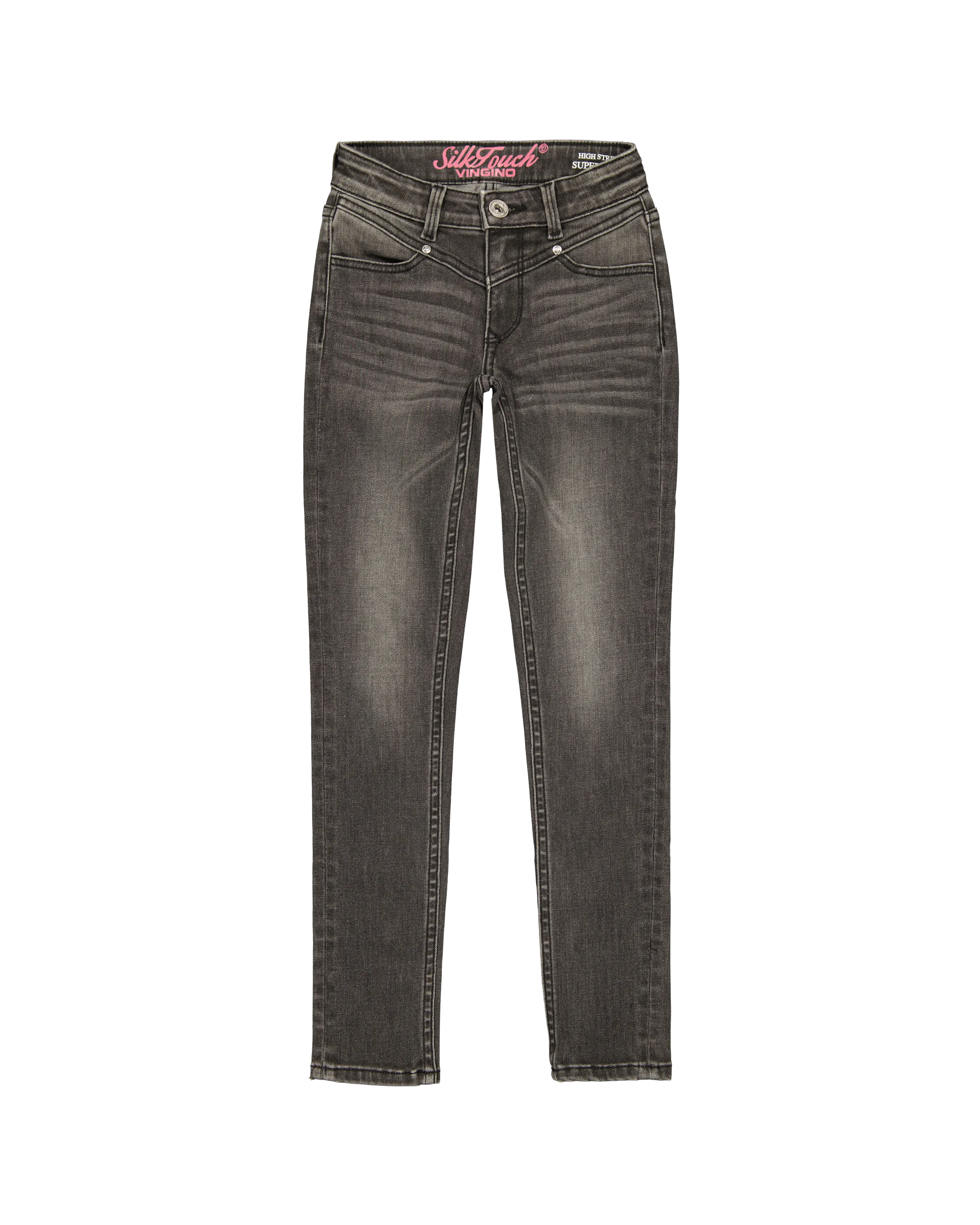 Mädchen Super Skinny Jeans Belize Yoke | Grau