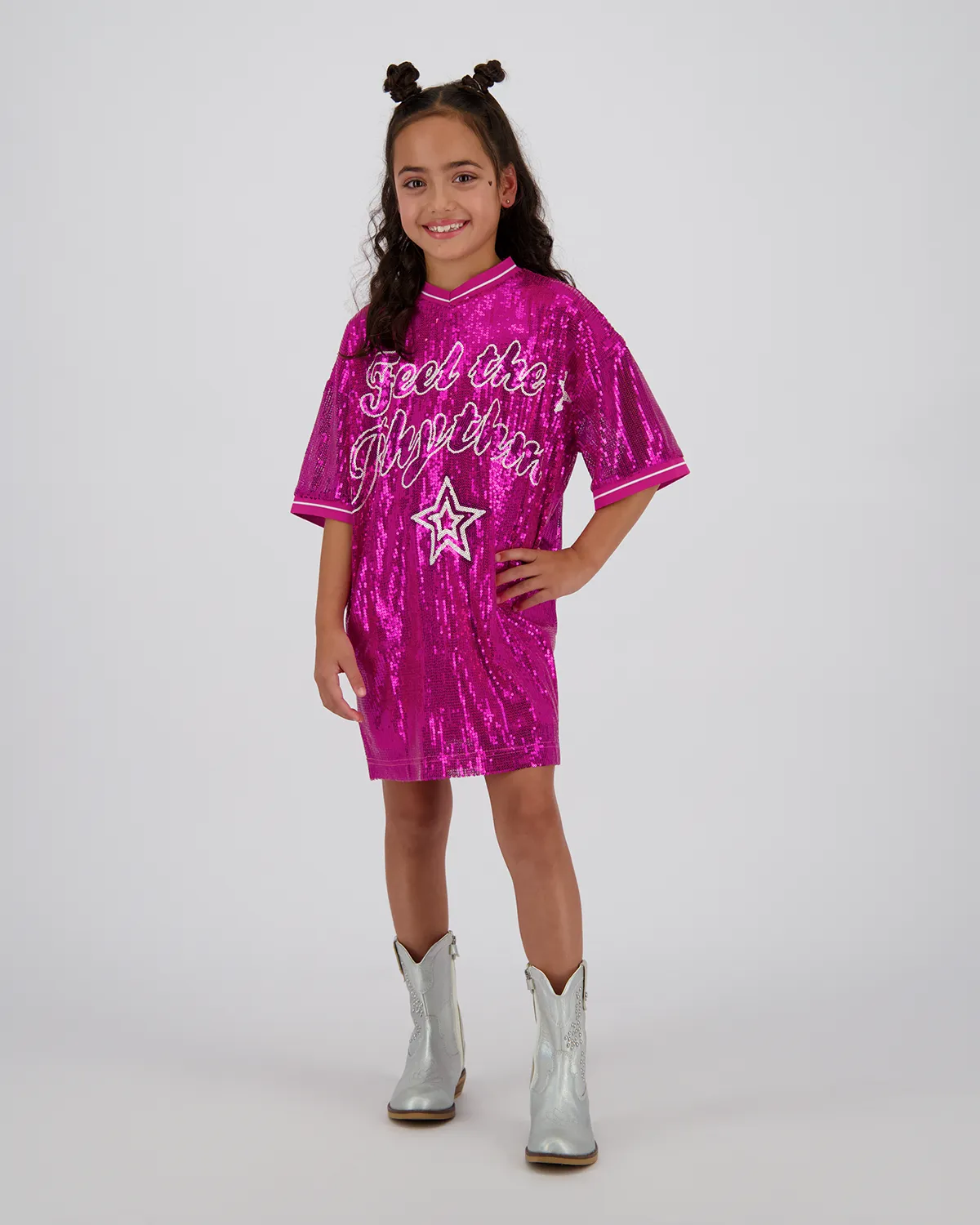 Mädchen Kleid Pommely | Rosa