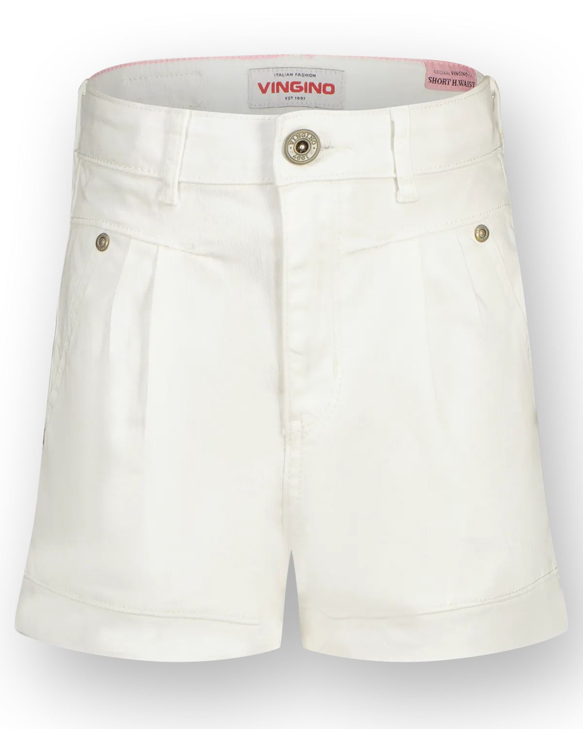 Mädchen Kurze hose high waist Dana | Weiß