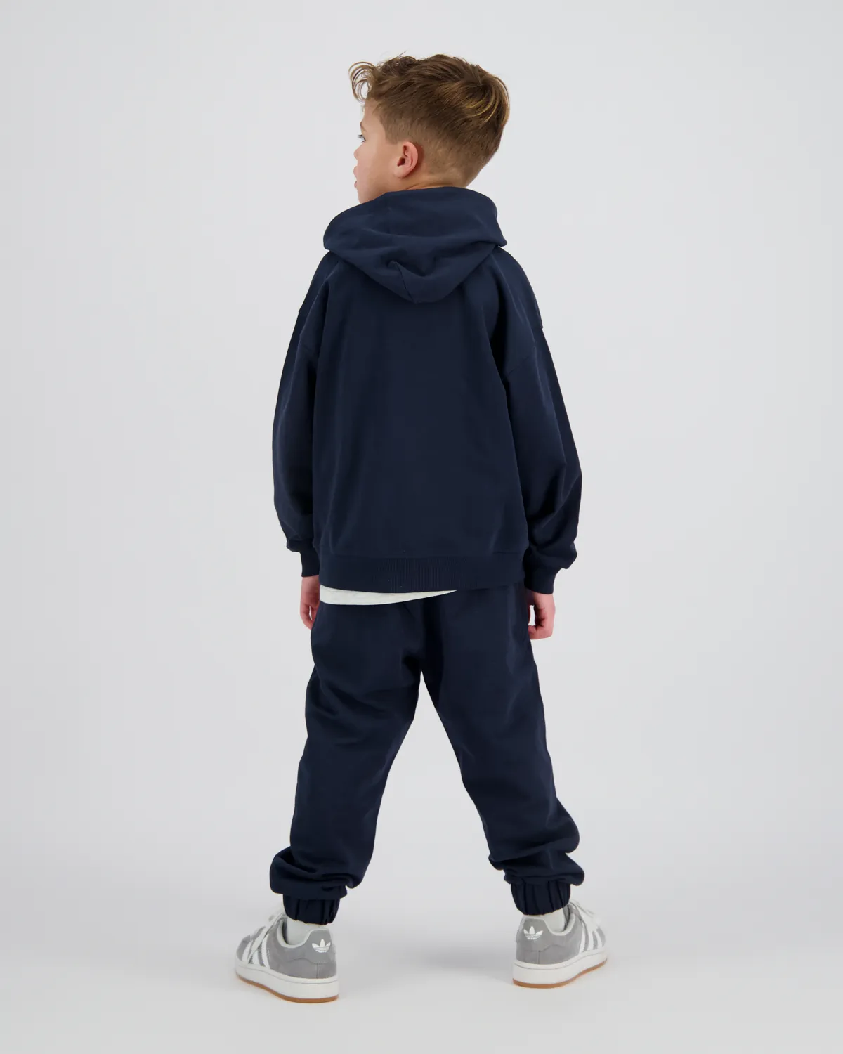 Jungen Sweater Basic-Hoody | Blau