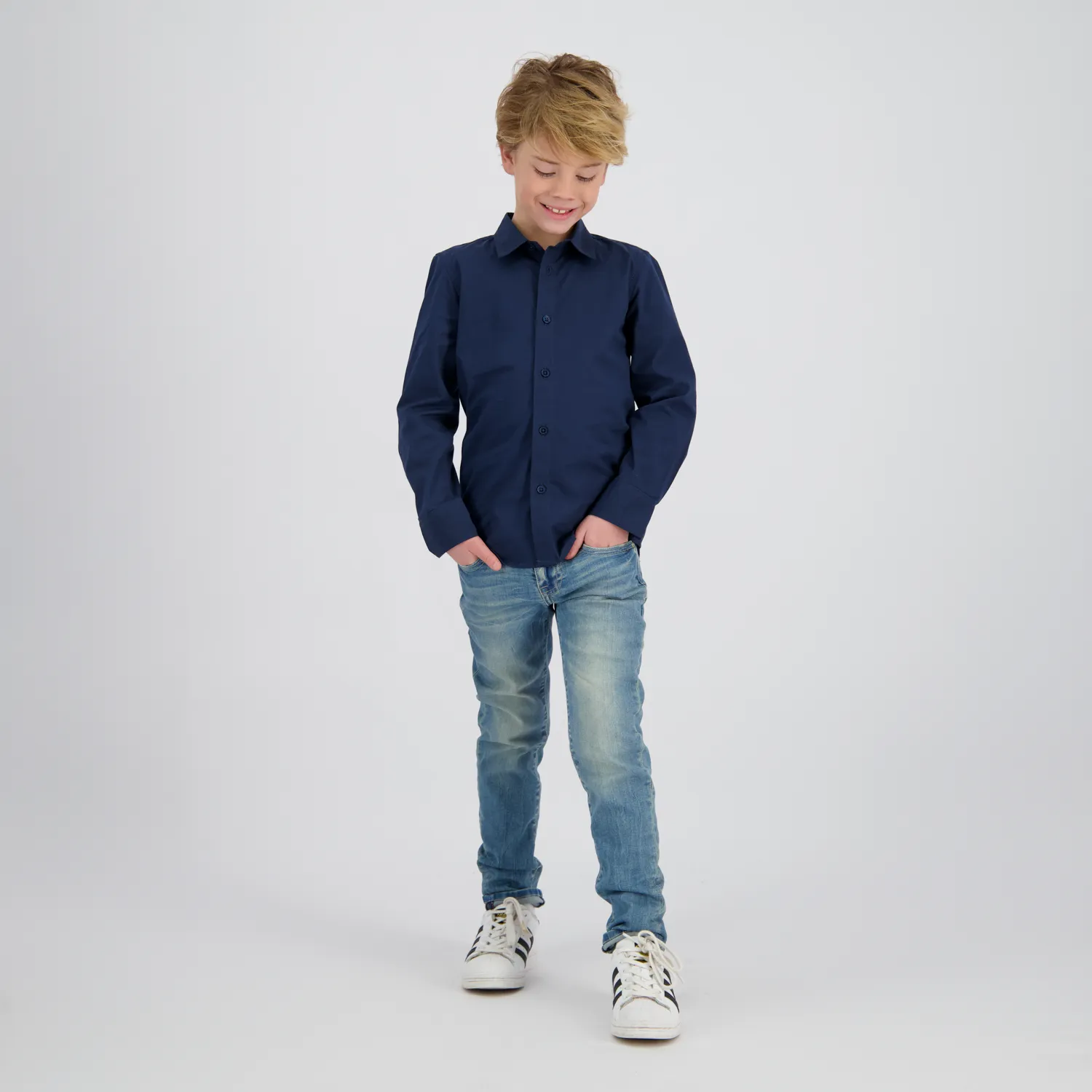 Jungen Classic Hemd Lasic | Blau