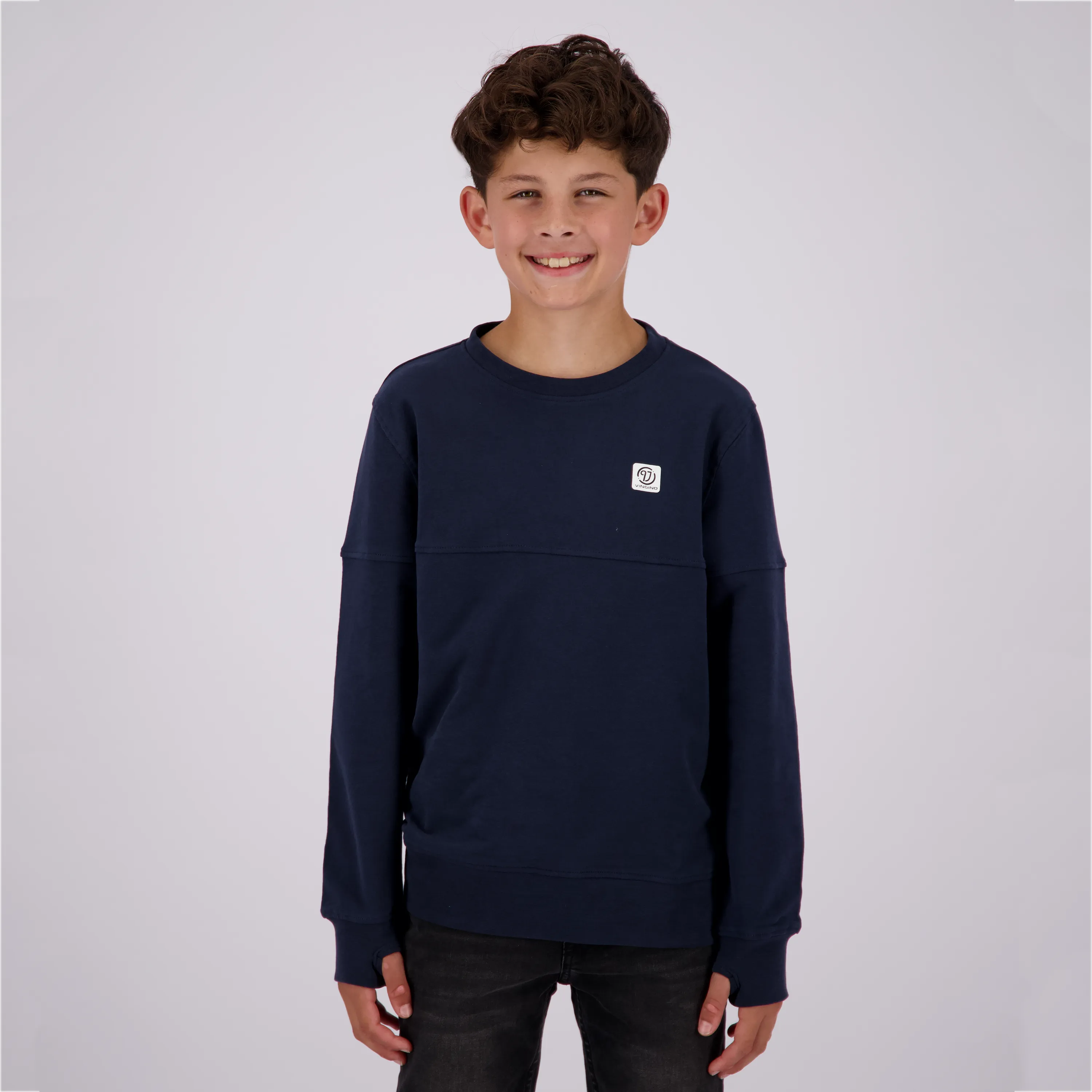 Jungen Crewneck basic logo sweatshirt | Blau