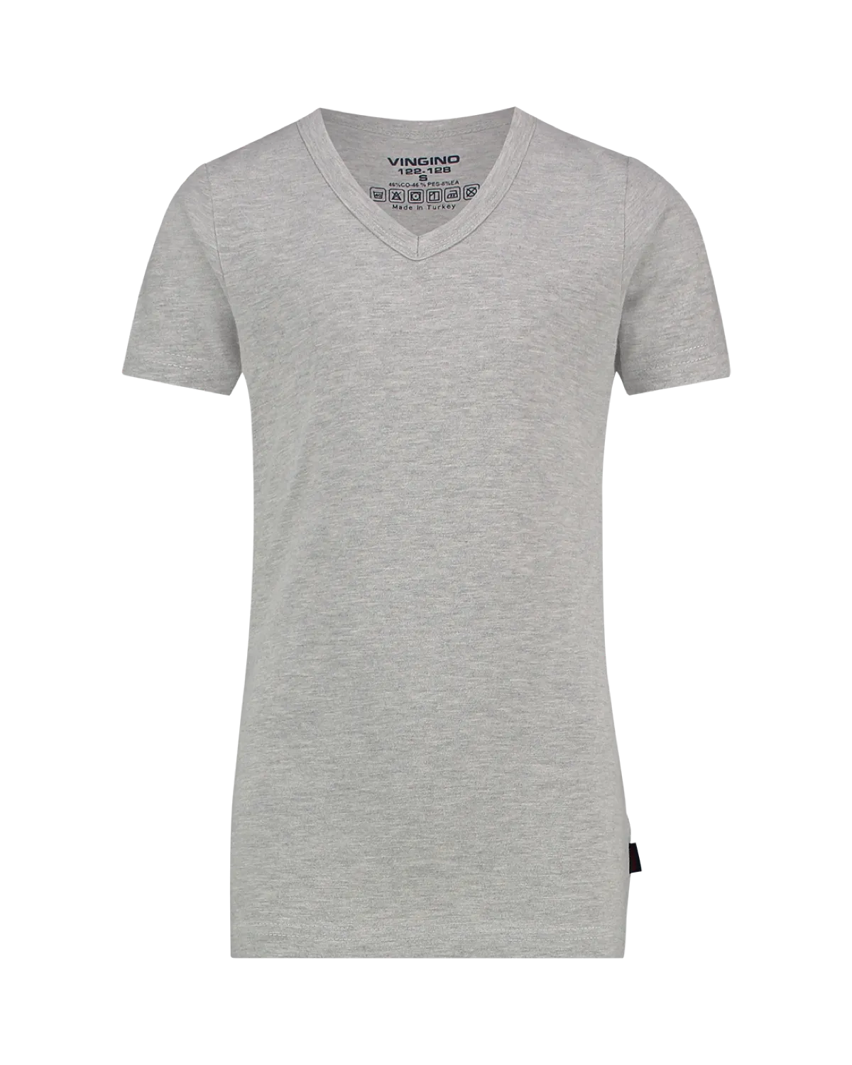 Jungen Top Short Sleeve V Neck Ts Boys | Schwarz