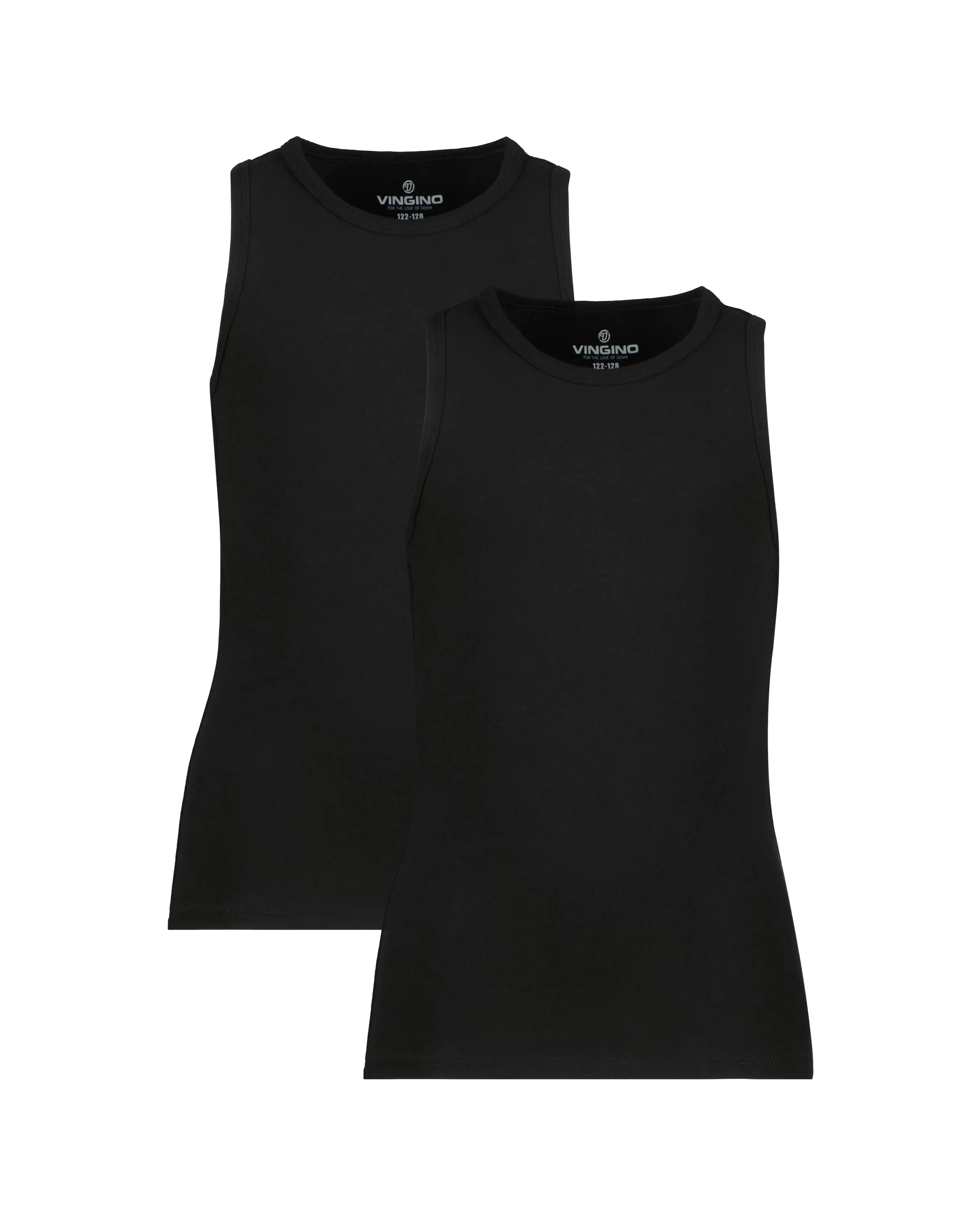 Jungen Boys tank 2 pack | Schwarz