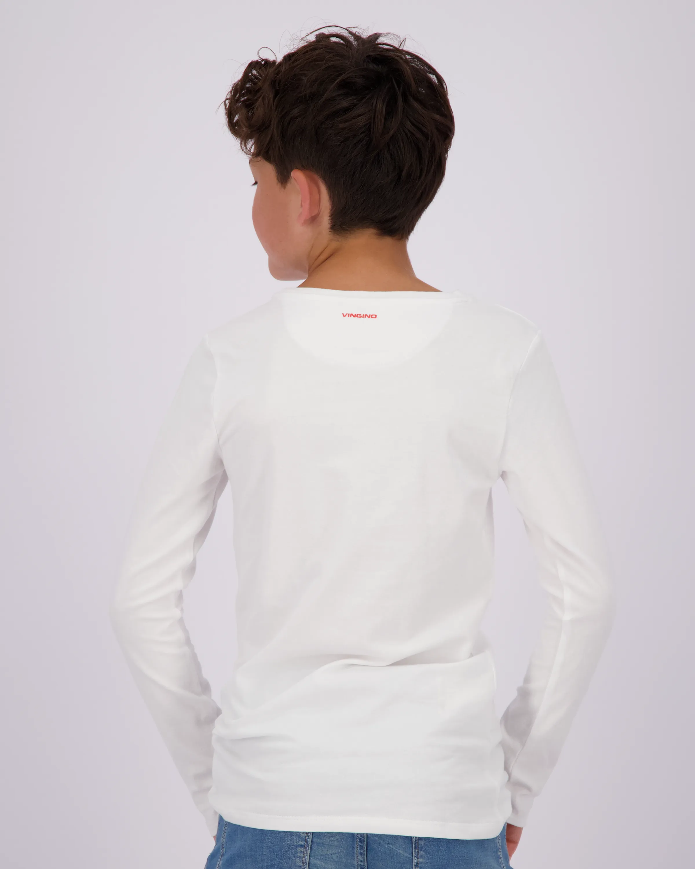 Jungen Basic Longsleeve | Weiß