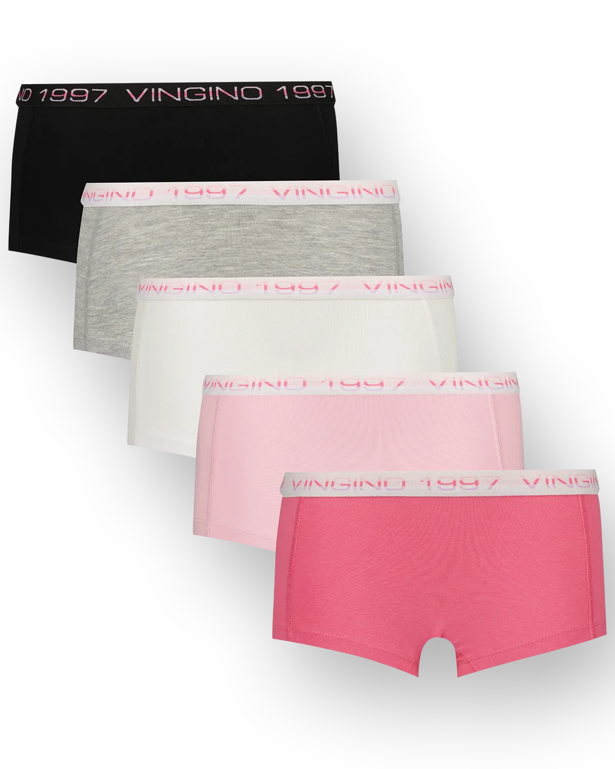 Mädchen Hipster 5pack | Schwarz