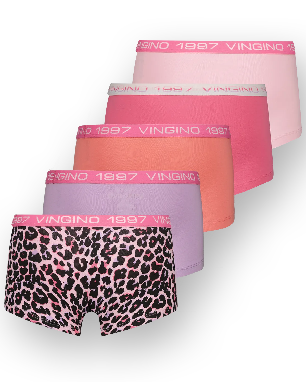Mädchen Hipster 5pack | Rosa