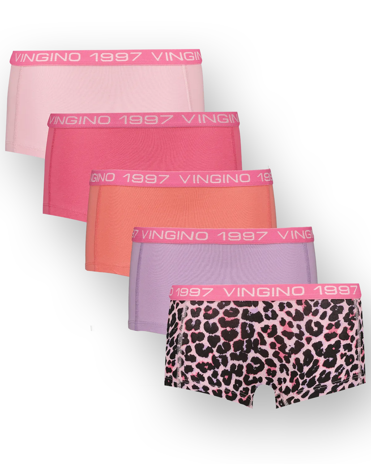 Mädchen Hipster 5pack | Rosa