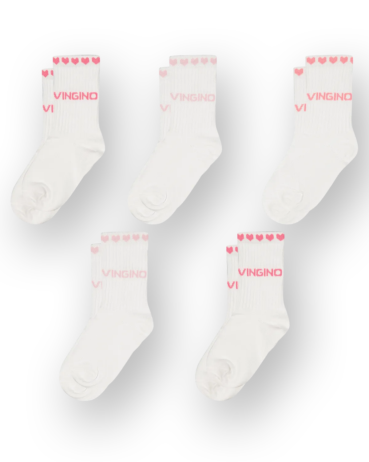 Mädchen Socks Girls-socks-5pack | Weiß