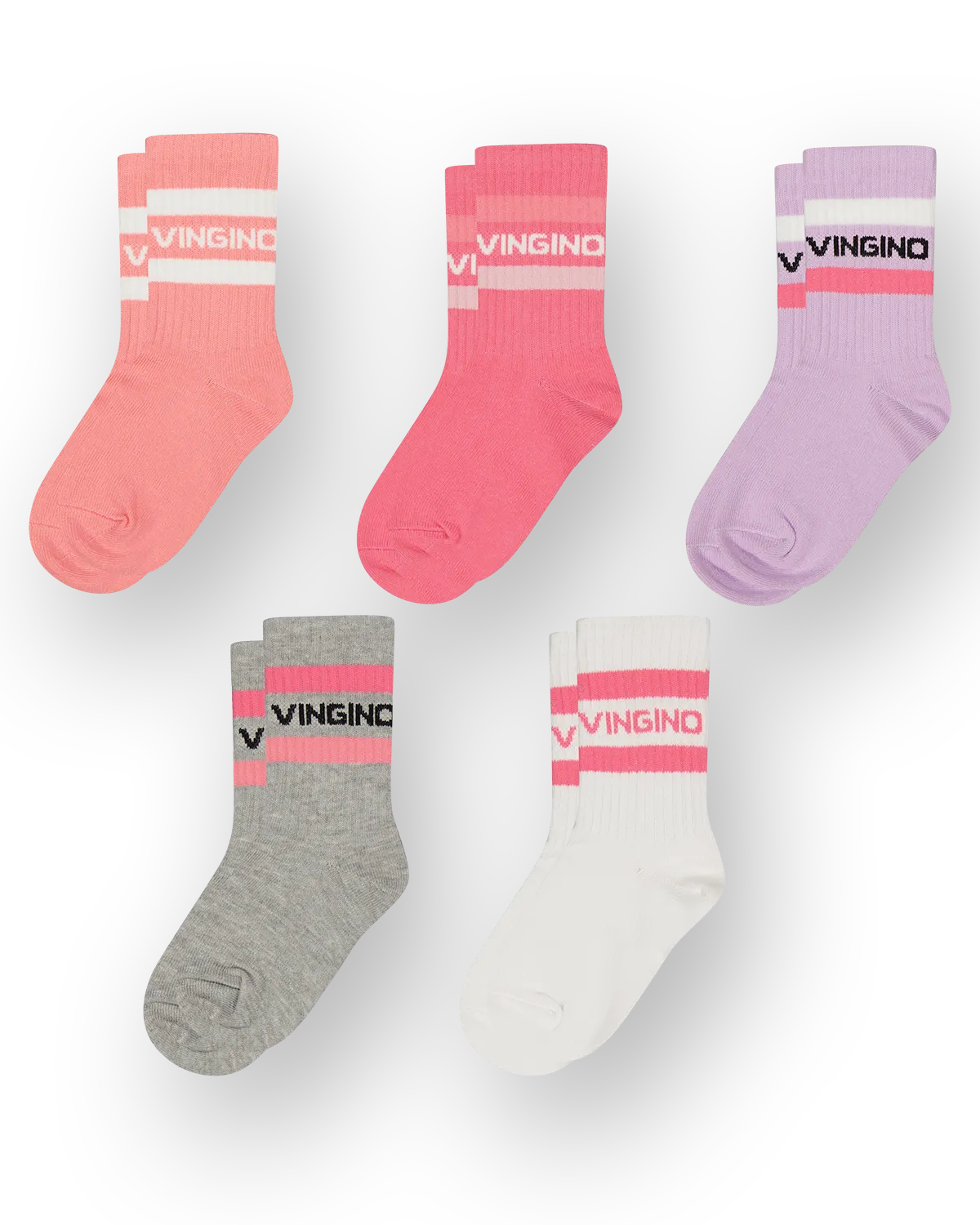 Mädchen Socks Girls-socks-5pack | Schwarz