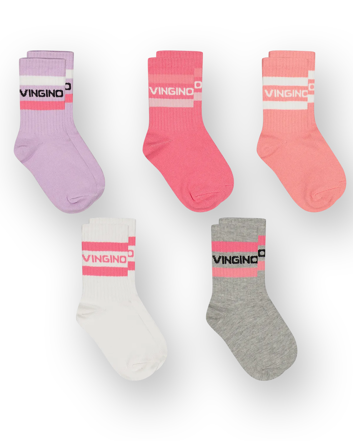 Mädchen Socks Girls-socks-5pack | Schwarz