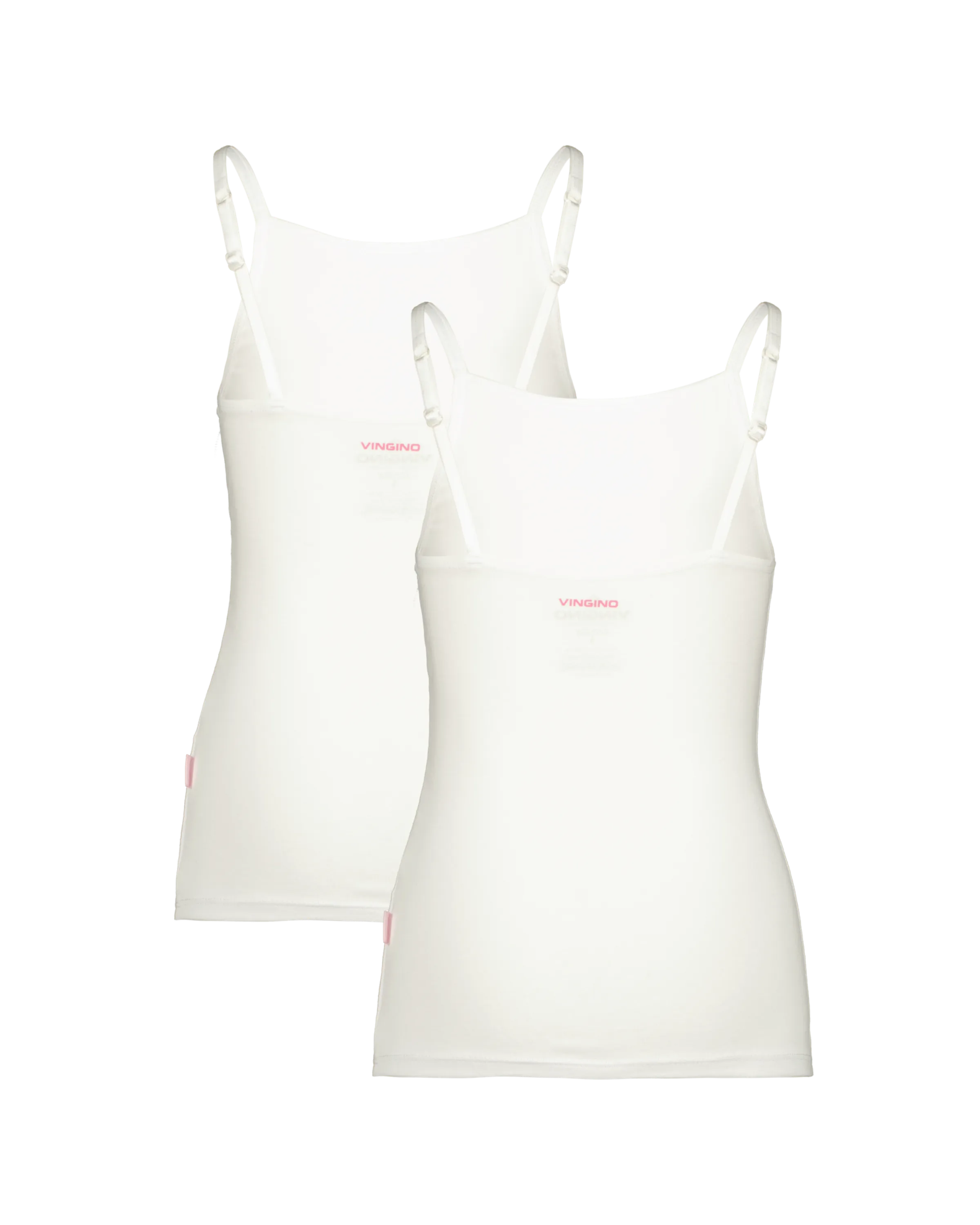 Mädchen Singlet 2 pack | Weiß