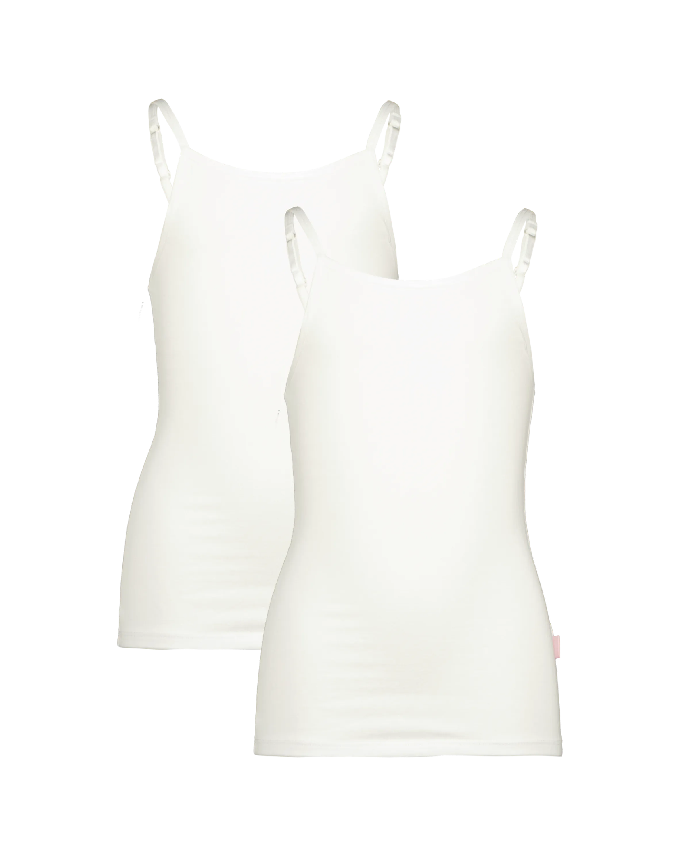 Mädchen Singlet 2 pack | Weiß