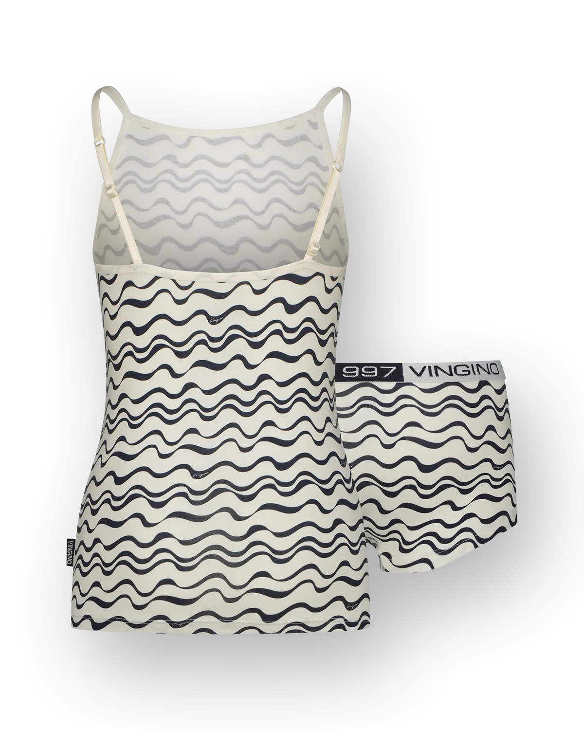 Mädchen Unterwäsche-Set G-SO25-5 stripe singlet set | Weiß