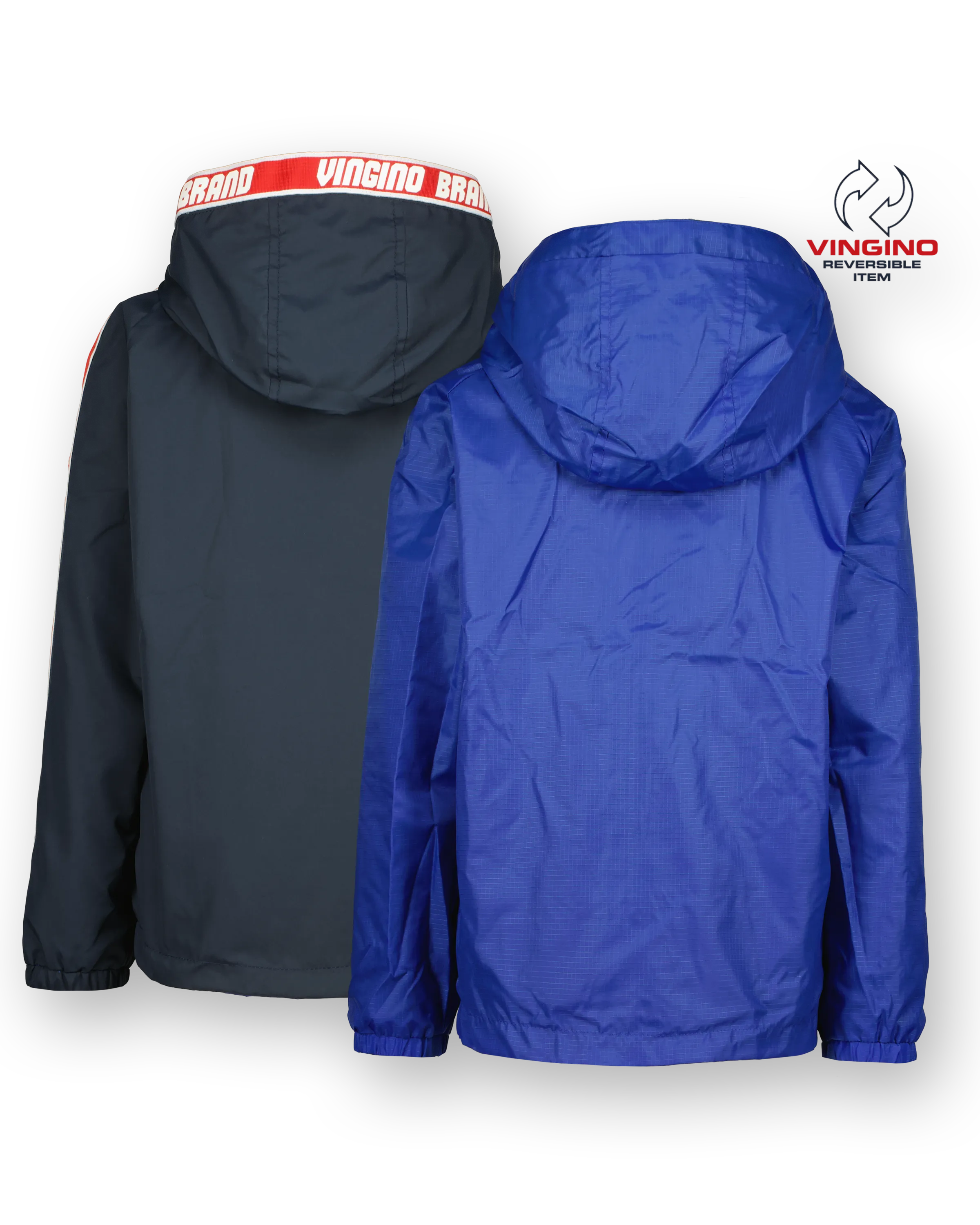 Jungen Reversible Jacke Tape | Blau