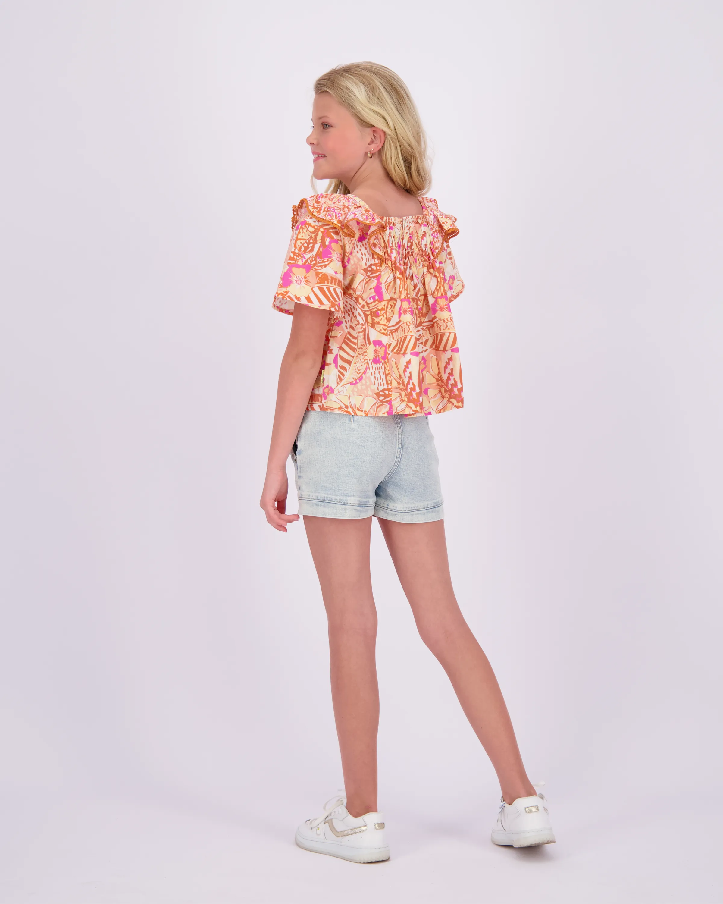 Mädchen Kurze Hose high waist Dana | Blau