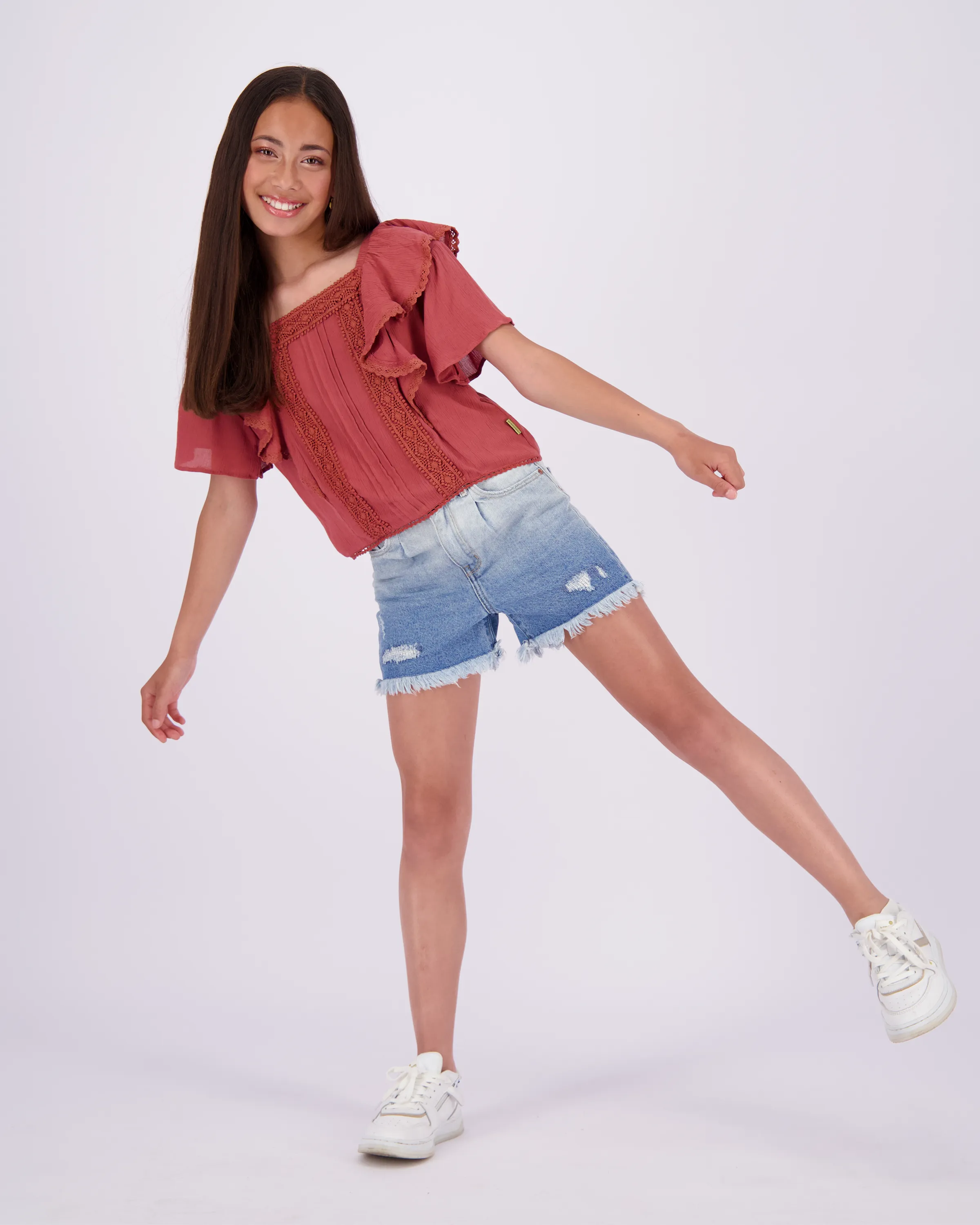 Mädchen Top Lilah | Schwarz