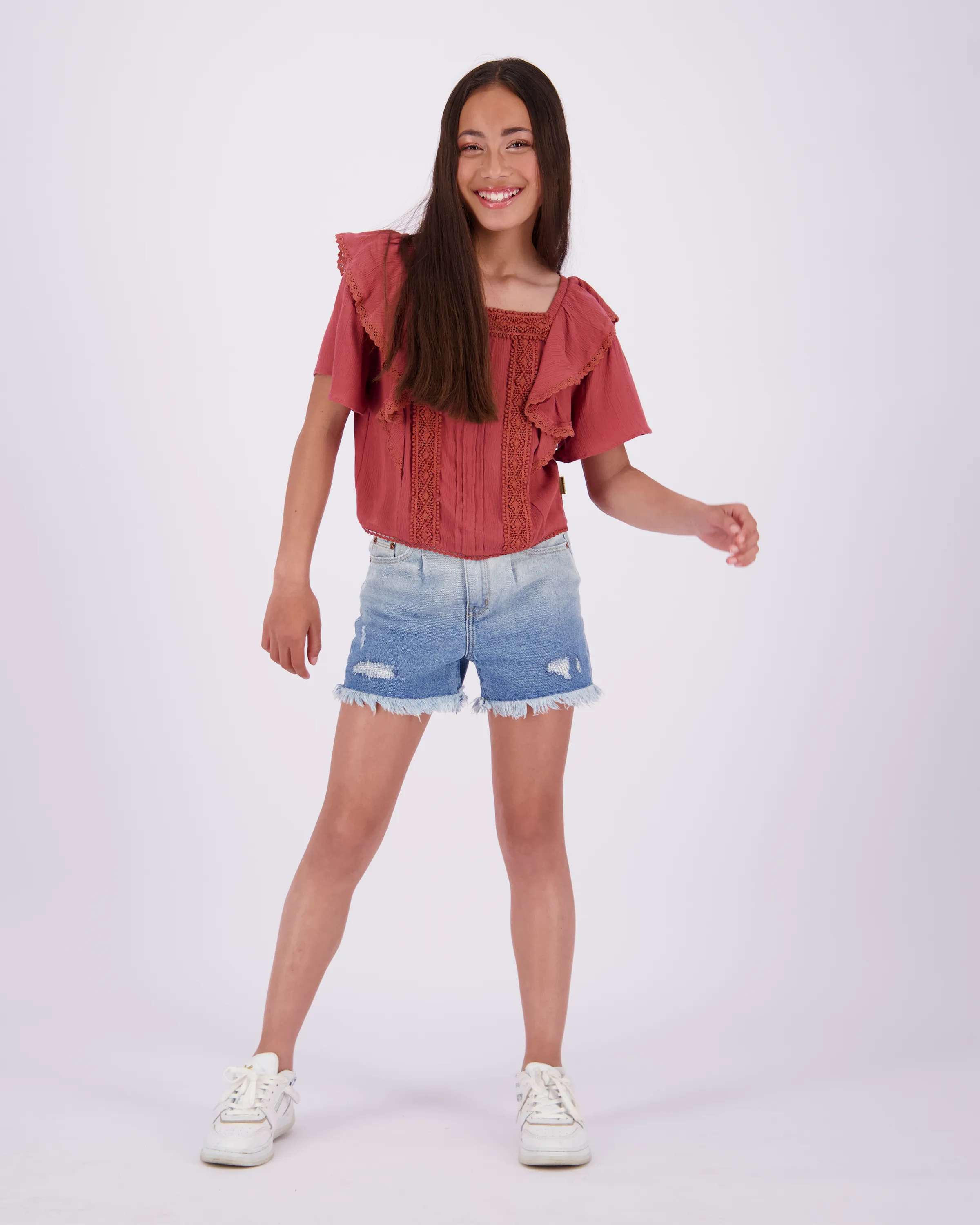 Mädchen Top Lilah | Schwarz