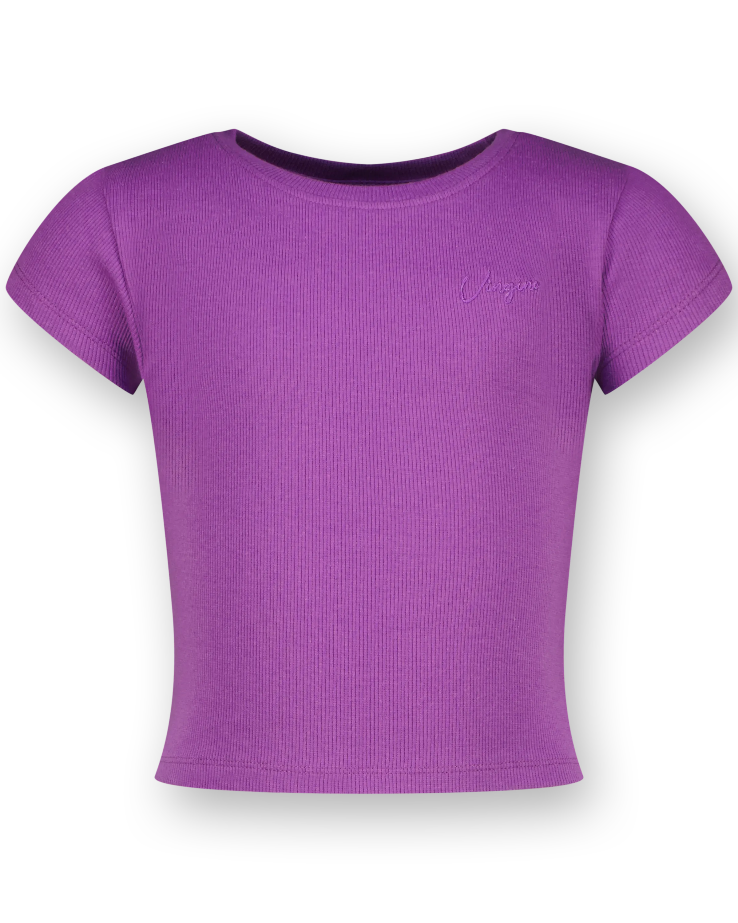 Top G-Basic-Crop Rib Tee