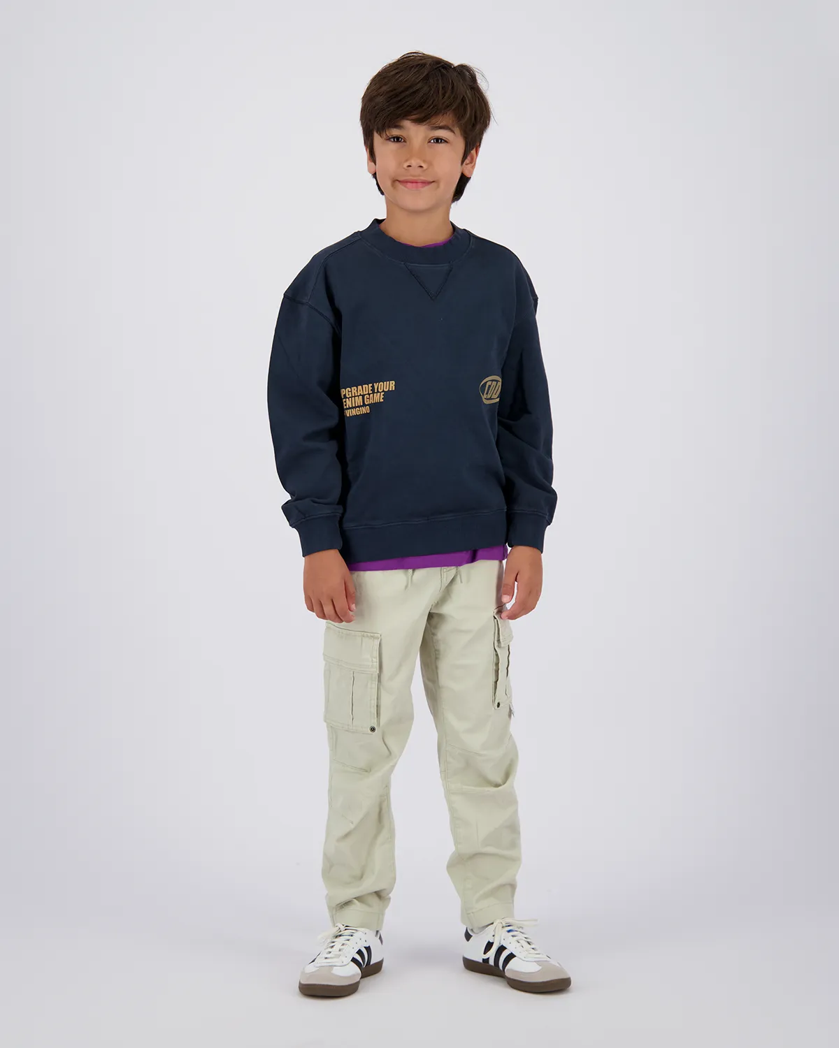 Jungen Loose Jeans Cassius | Grün