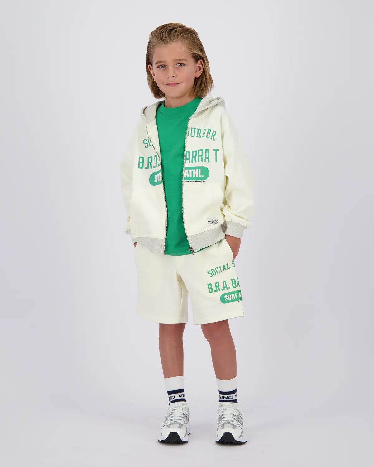 Jungen T-shirt Basic-oversized | Grün